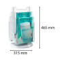 Tourniq. 6 cases A4 vertic gris/cristal