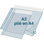 Sachet 10 poch perf PP double A4 ou A3