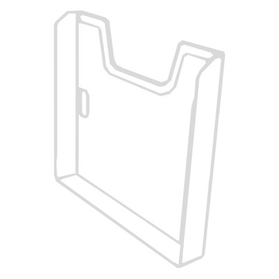 Elément simple trieur A4 horiz gris lum
