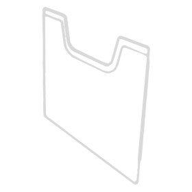 Plaque recouv. trieur A4 horiz gris lum