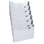 Trieur A4 horiz monté 6 cases gris lum