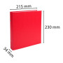 Classeur PP 2anx-25 17X22 Rouge