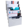 Trieur A4 horiz monté 6 cases gris lum