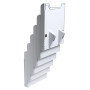 Trieur A4 vertic monté 6 cases gris lum