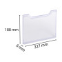 Plaque recouv. trieur A4 horiz cristal