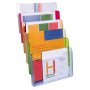 Trieur mural A4 horizo. (6) arlequin tra
