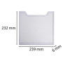 Plaque recouv. trieur A4 vertic cristal
