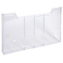 Elément simple trieur A4 horiz cristal