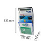 Trieur A4 horiz monté 6 cases cristal
