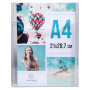 Box mural 1 case A4 vertical cristal