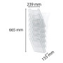 Trieur A4 vertic monté 6 cases cristal