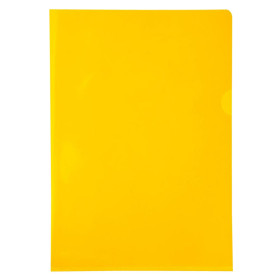 SACH 10 POCHETTES COINS  PVC JAUNE