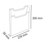 Box mural 1 case A4 vertical cristal
