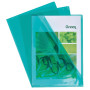 SACH. 10 POCHETTES COINS  PVC VERT