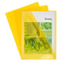 SACH 10 POCHETTES COINS  PVC JAUNE