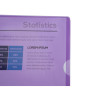SACH 10 POCHETTES COINS  PVC VIOLET