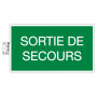 Panneau adhésif issue de secours 35cm FR