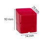 Pot à cray.PEN-CUBE Iderama framboise tr
