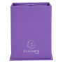 Pot a crayons carré 4 comp.Teksto Violet