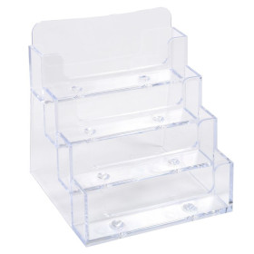 Distributeur cartes visite 4case cristal