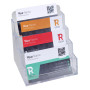 Distributeur cartes visite 4case cristal