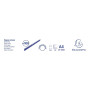 Boite 100 peignes plastique 6mm A4 noir