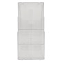 Trieur mural A4 vertical (3) cristal