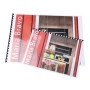 Boite 100 peignes plastique 10mm A4 noir