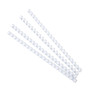 Bte 25 peignes plastique 12mm A4 blanc