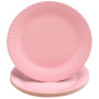 20 Assiettes, carton rond Ø 23 cm Rose