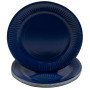 20 Assiettes, carton rond Ø 23 cm Marine