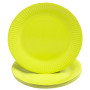 20 Assiettes carton rond Ø23cm Vert kiwi