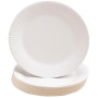 50 Assiettes, carton rond Ø 23 cm Blanc