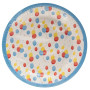 10 Assiettes, carton rond Ø 23cm Ballons