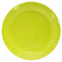 20 Assiettes carton rond Ø23cm Vert kiwi