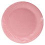 20 Assiettes, carton rond Ø 23 cm Rose