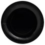 20 Assiettes, carton rond Ø 23 cm Noir