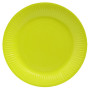 20 Assiettes carton rond Ø23cm Vert kiwi