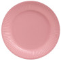 20 Assiettes, carton rond Ø 23 cm Rose