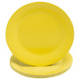 20 Assiettes, carton rond Ø 23 cm Jaune