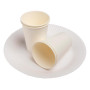 50 Assiettes, carton rond Ø 23 cm Blanc