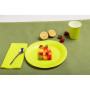 20 Assiettes carton rond Ø23cm Vert kiwi