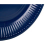 20 Assiettes, carton rond Ø 23 cm Marine