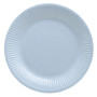 20 Assiettes, carton rond Ø 23 cm Bleu c