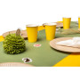 20 Assiettes, carton rond Ø 23 cm Kraft