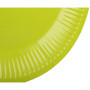20 Assiettes carton rond Ø23cm Vert kiwi