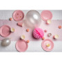 20 Assiettes, carton rond Ø 23 cm Rose