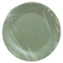 20 Assiettes, carton rond Ø 23 cm Vert O