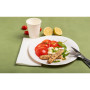 50 Assiettes, carton rond Ø 23 cm Blanc
