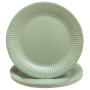 20 Assiettes, carton rond Ø 23 cm Vert O